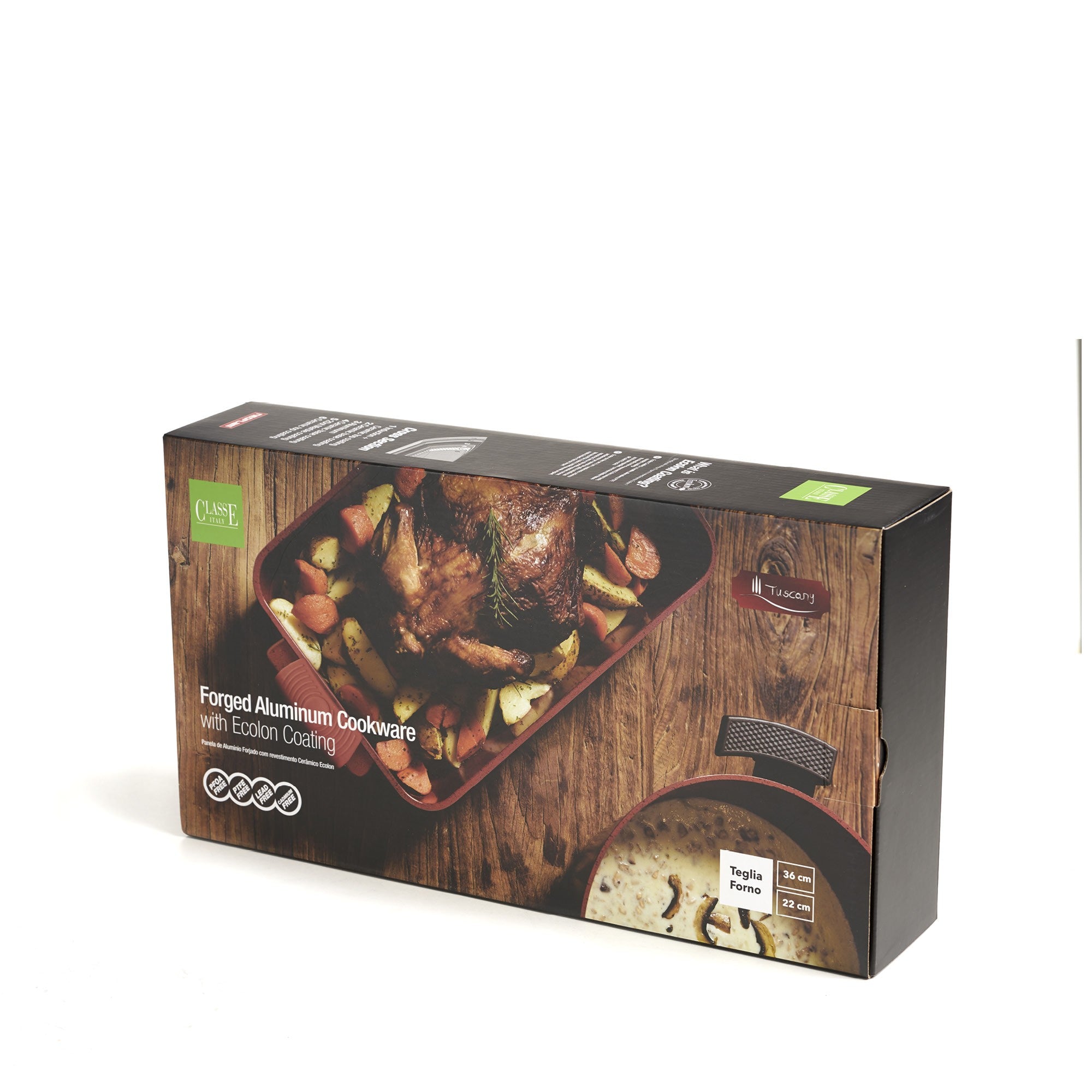 Teglia Forno 36 x 22 Antiaderente Ecologica - Linea Tuscany