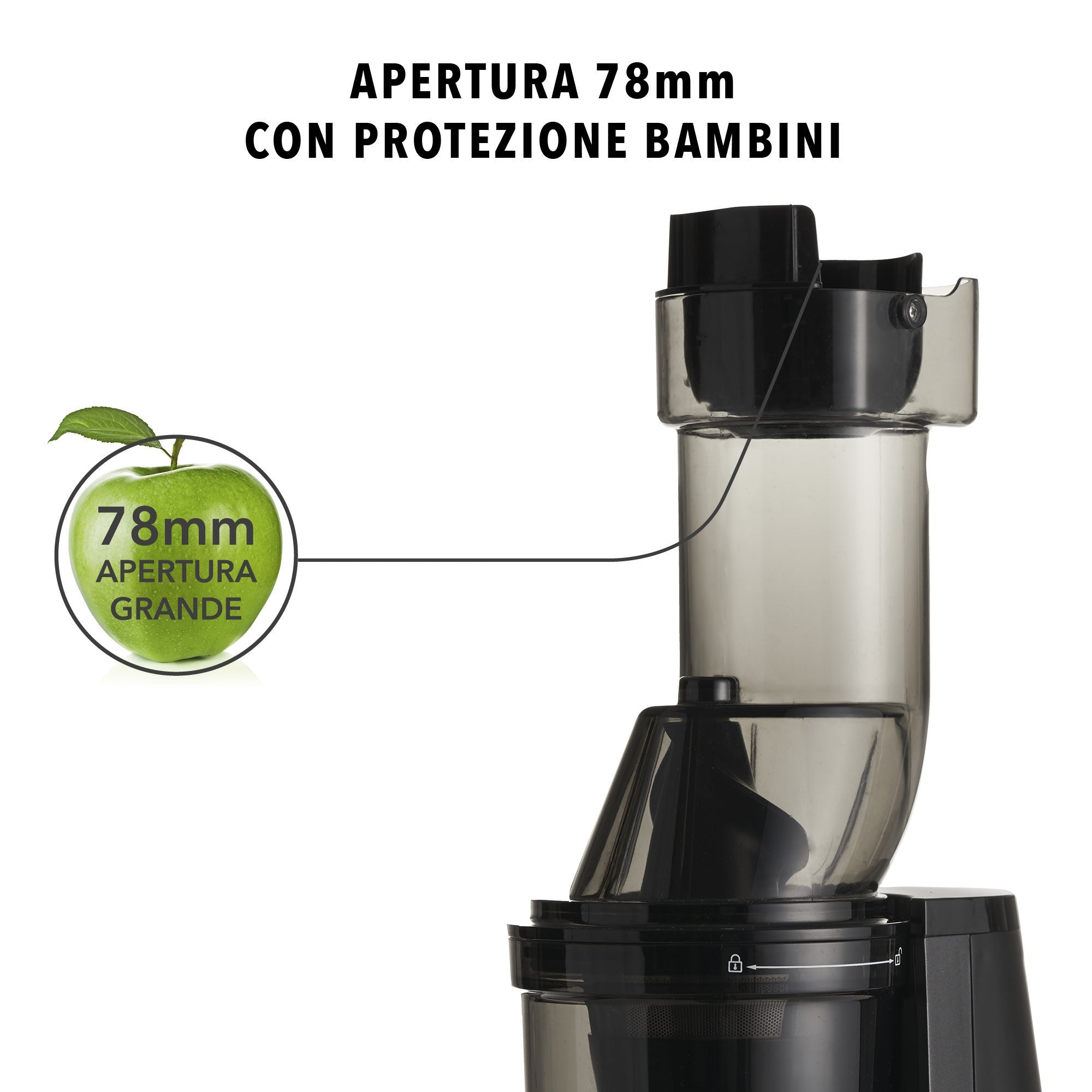 Estrattore di succo VIVO big mouth bocca grande