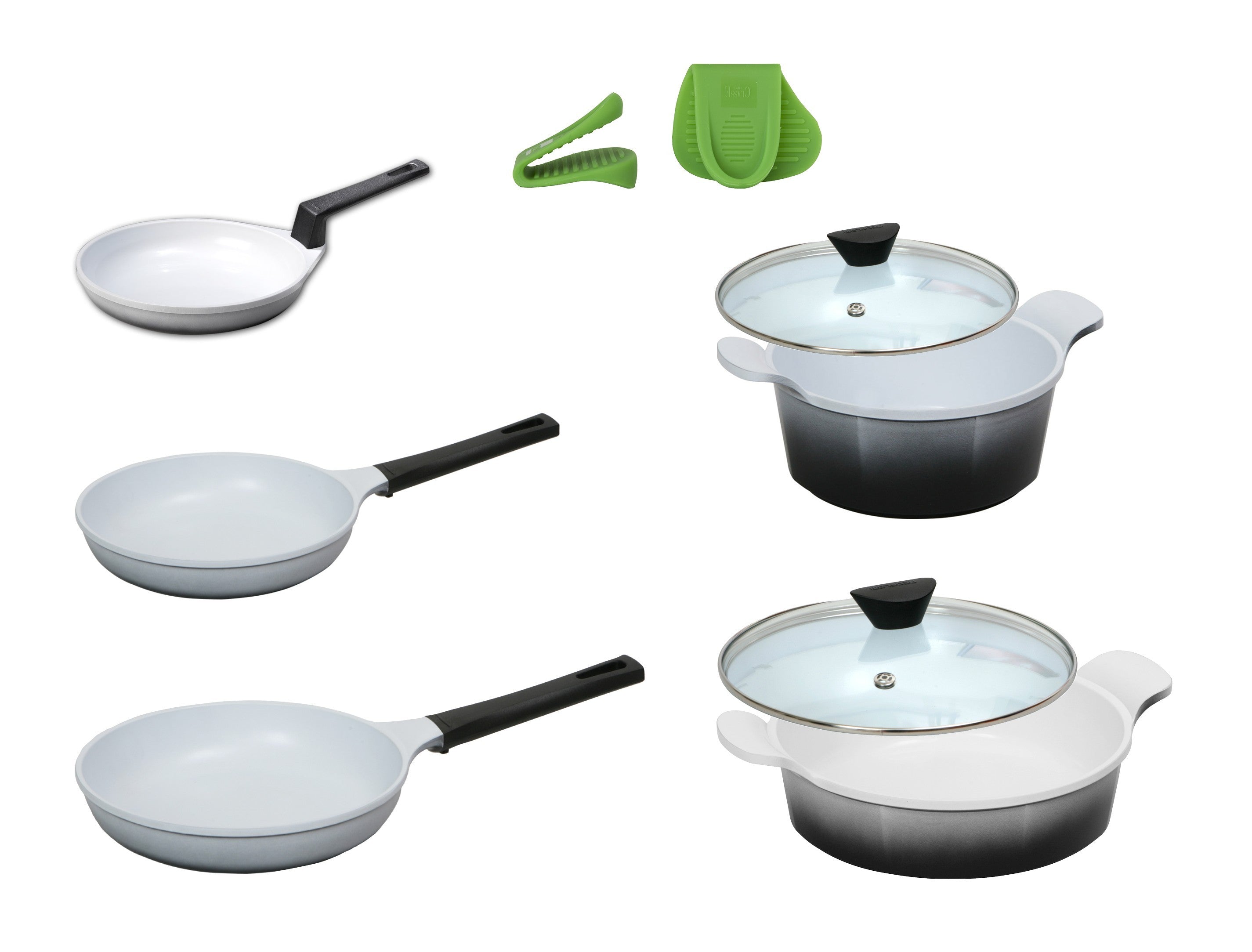 Set Padelle e Casseruole Antidarenti 7 pz