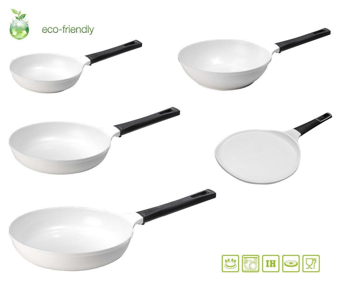 Set Padelle Antidarenti Induzione 5 pz