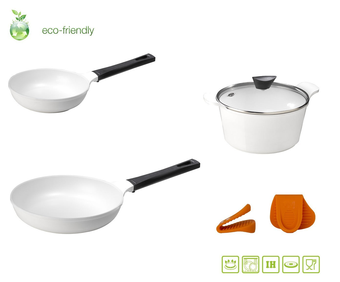 Set Padelle Antidarenti Induzione 6 pz