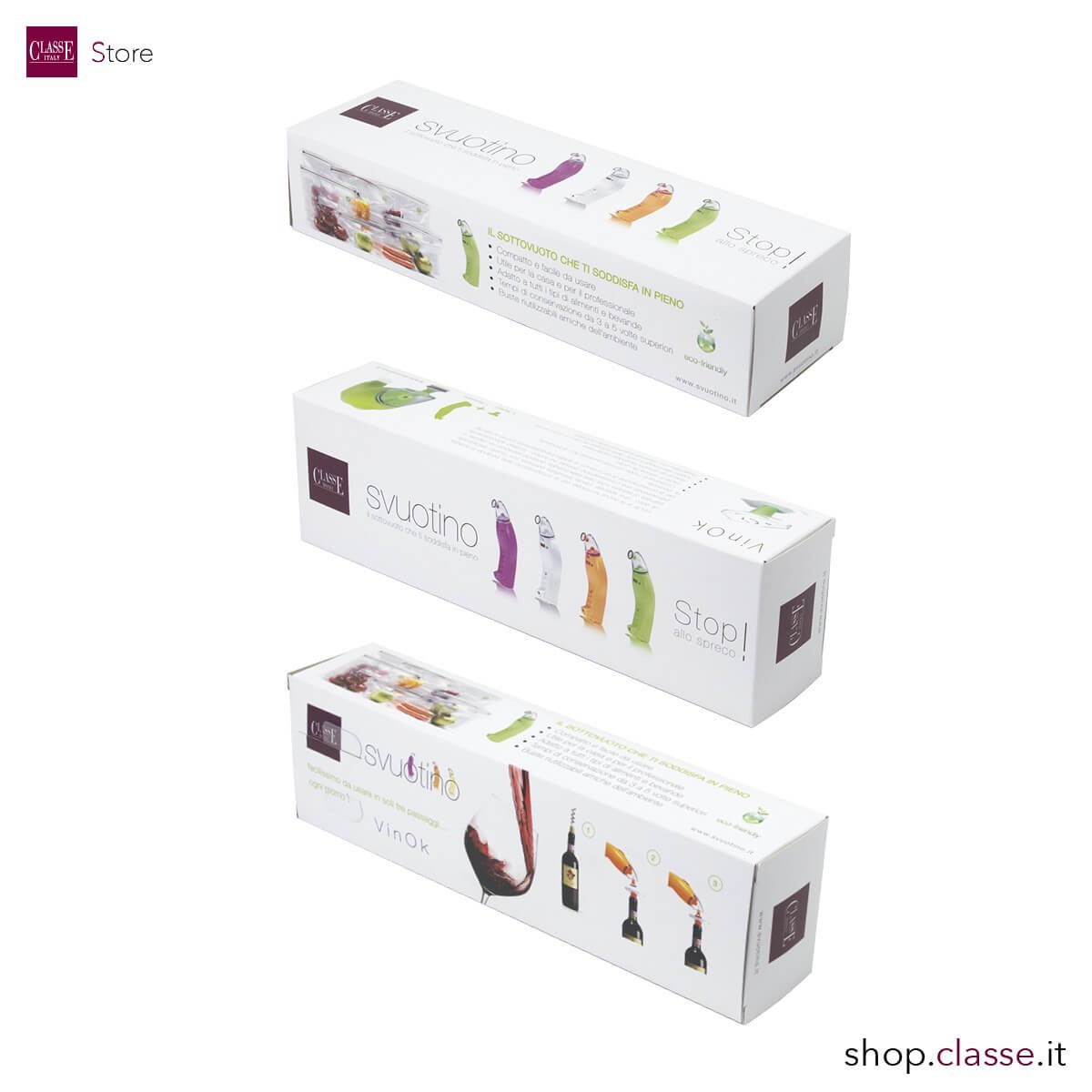 Macchina per conservare sottovuoto il vino Set VinOk Confezione