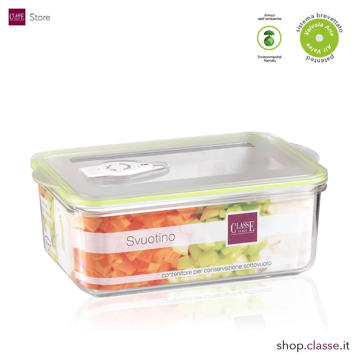 Contenitore per sottovuoto Rettangolare Lt 1,3 Lt