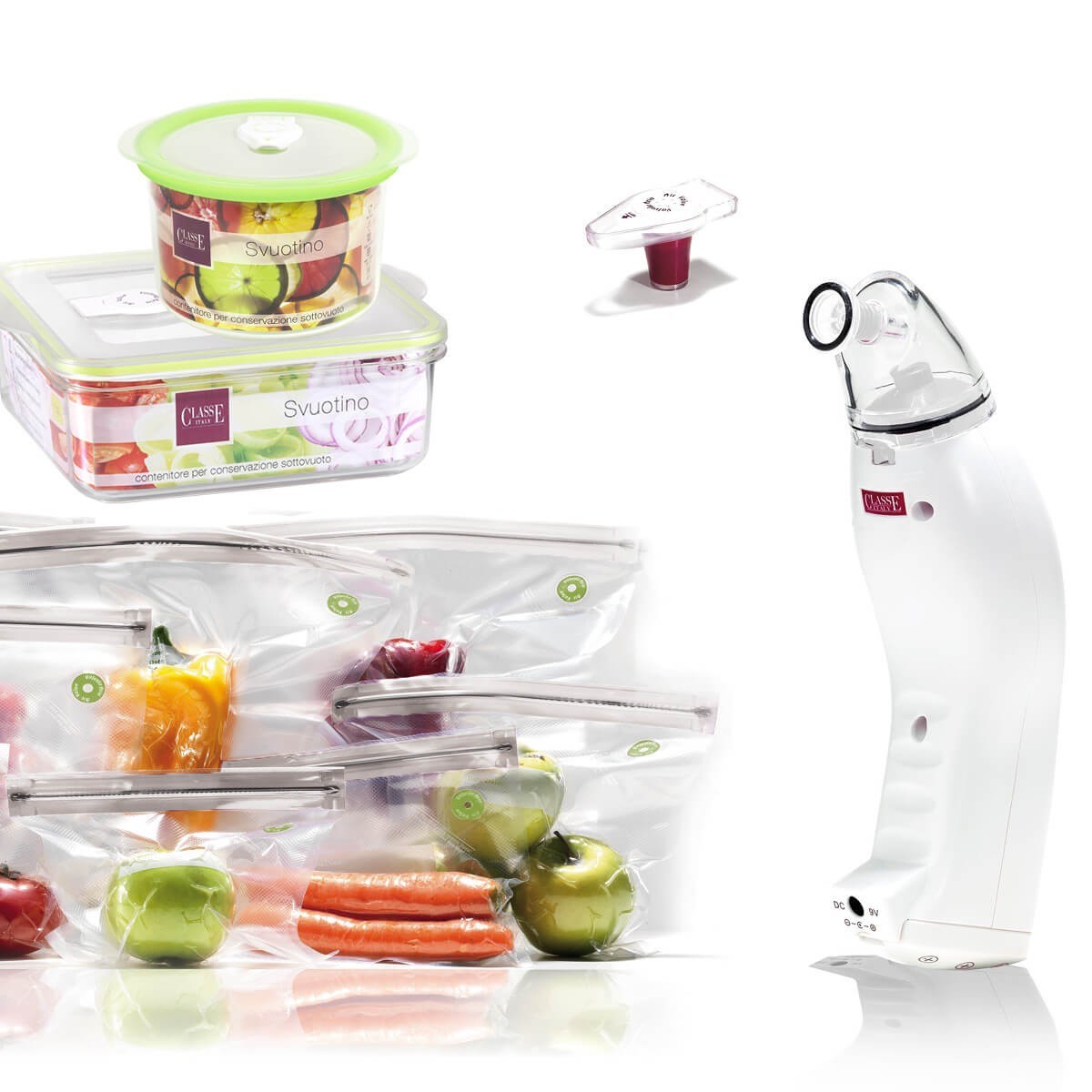 Macchina per conservare Sottovuoto Bianco - Svuotino Kit Completo