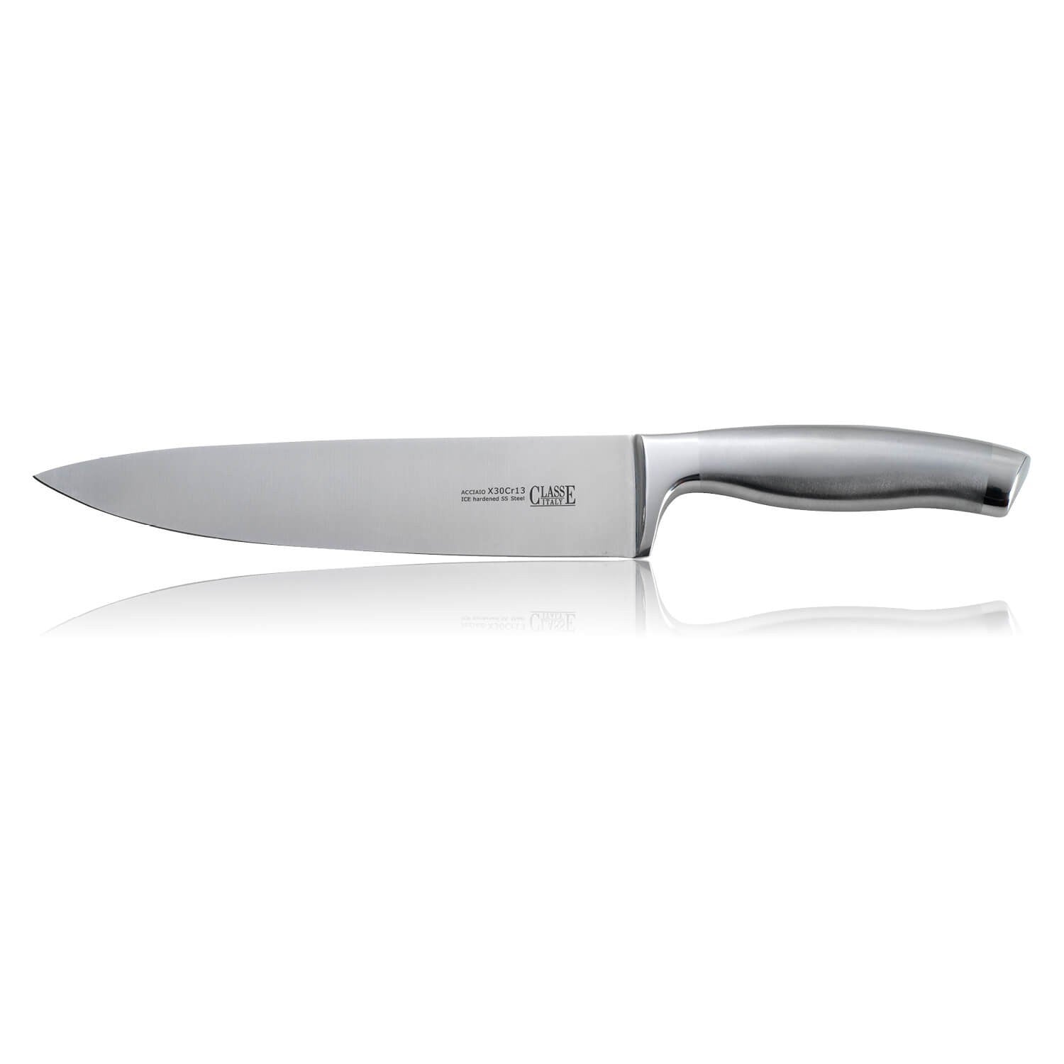 coltello cucina forgiato cm 20 manico acciaio