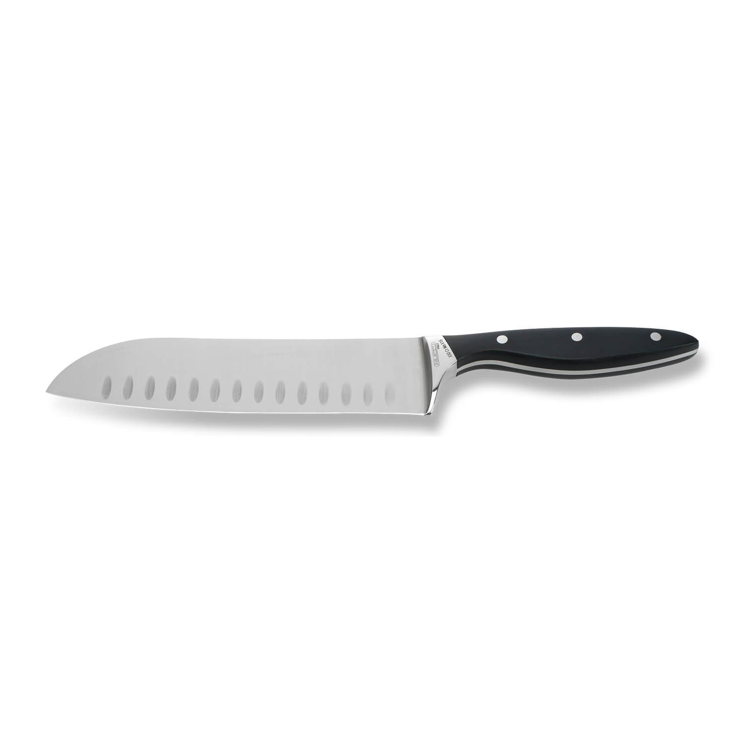 COLTELLO SANTOKU CM 17 FORGIATO MANICO NERO