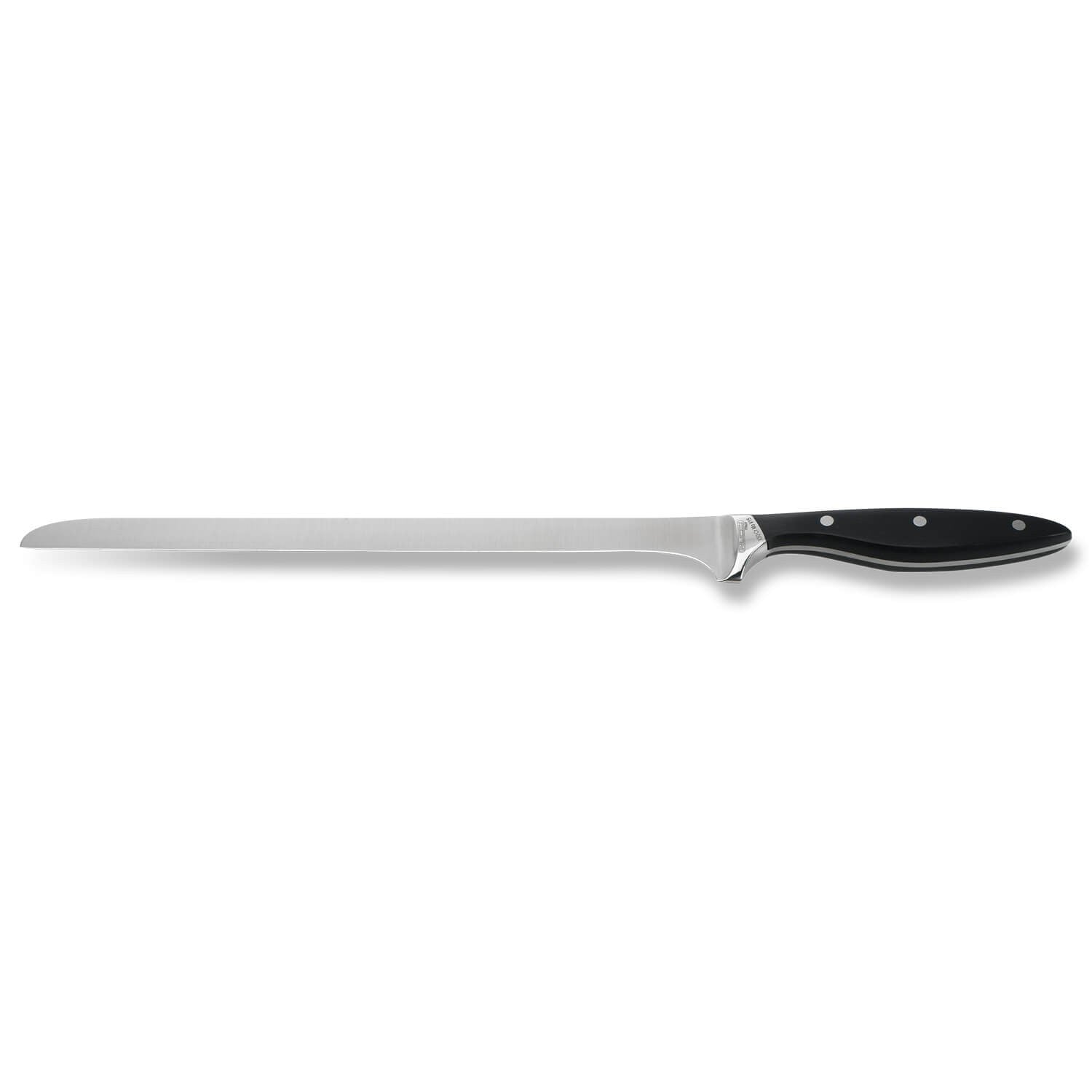 COLTELLO PROSCIUTTO CM26 FORGIATO MANICO NERO