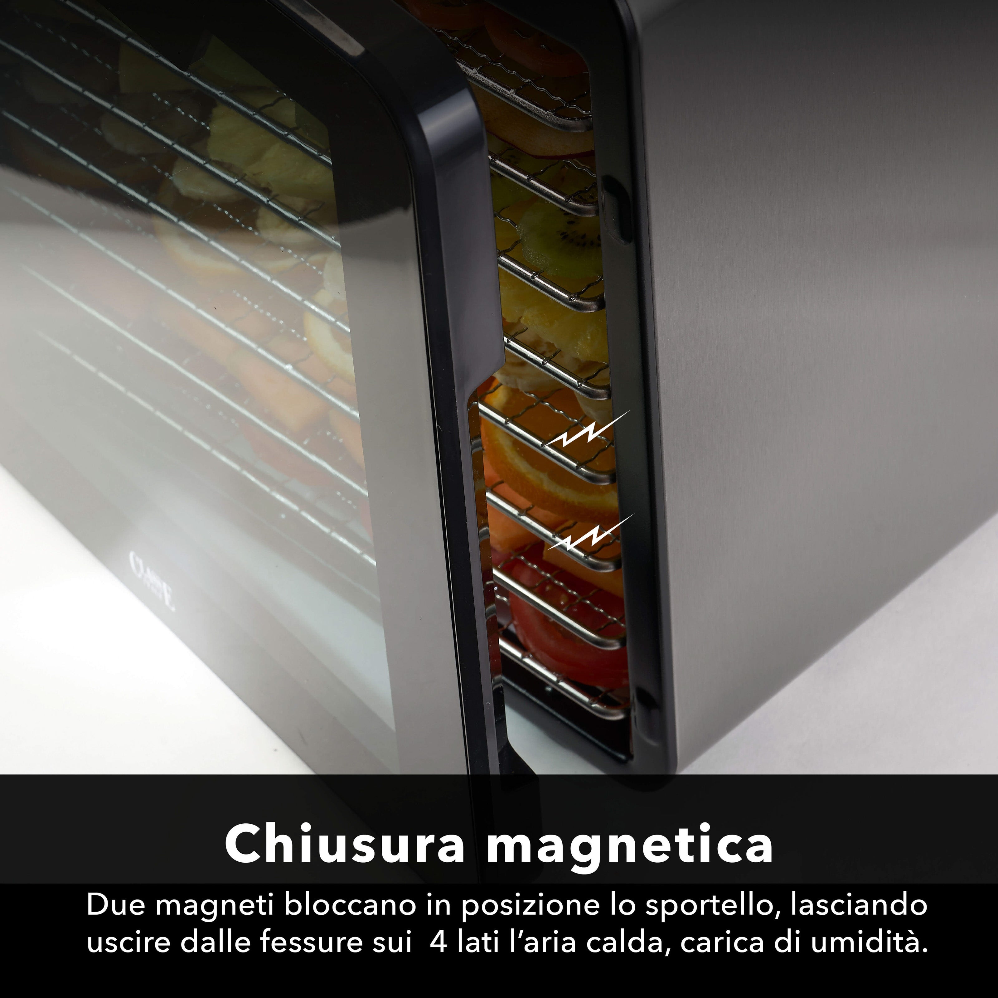 Essiccatore Orizzontale 8 piani in acciaio Classe Italy chiusura magnetica