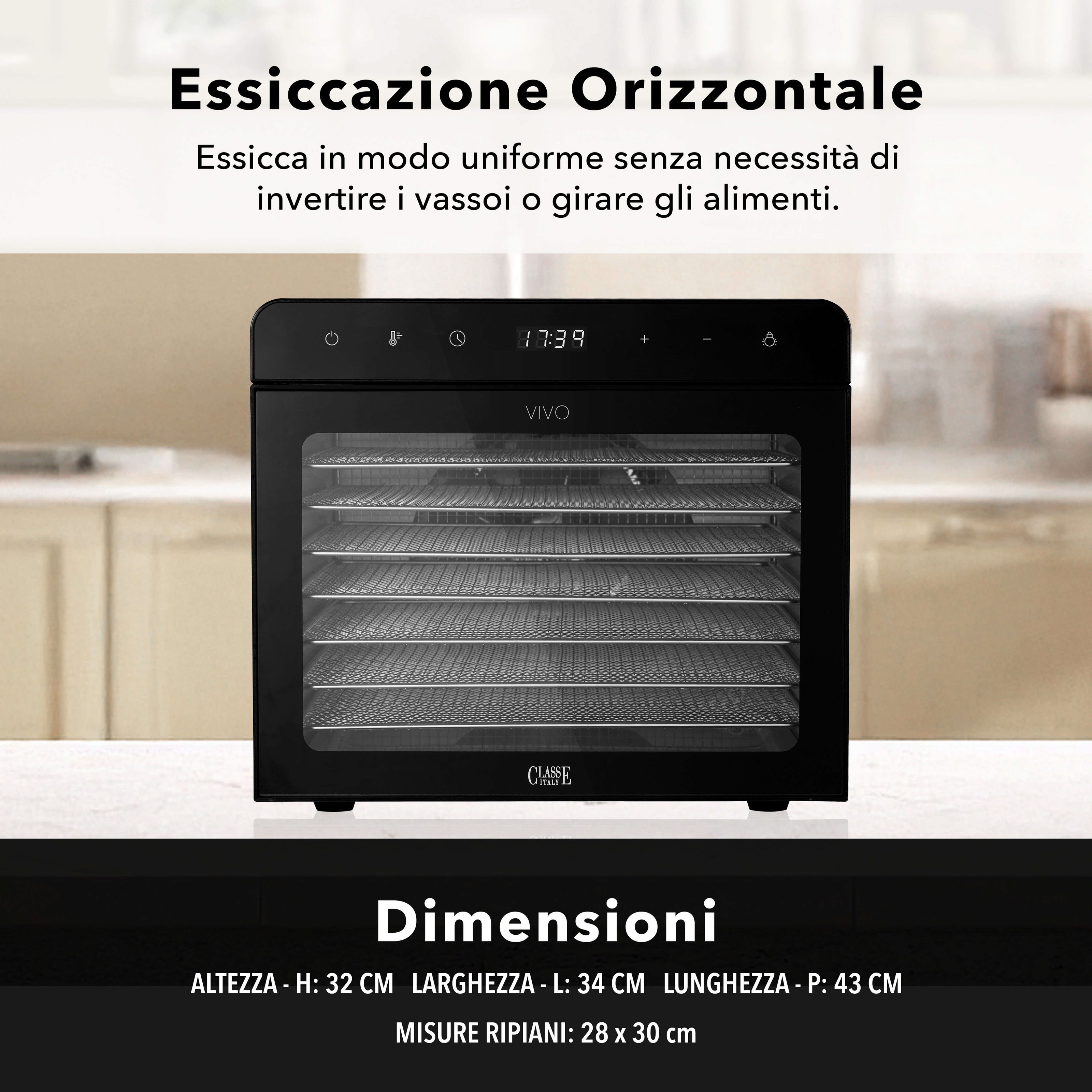 Essiccatore Alimentare 8 piani in acciaio Classe Italy