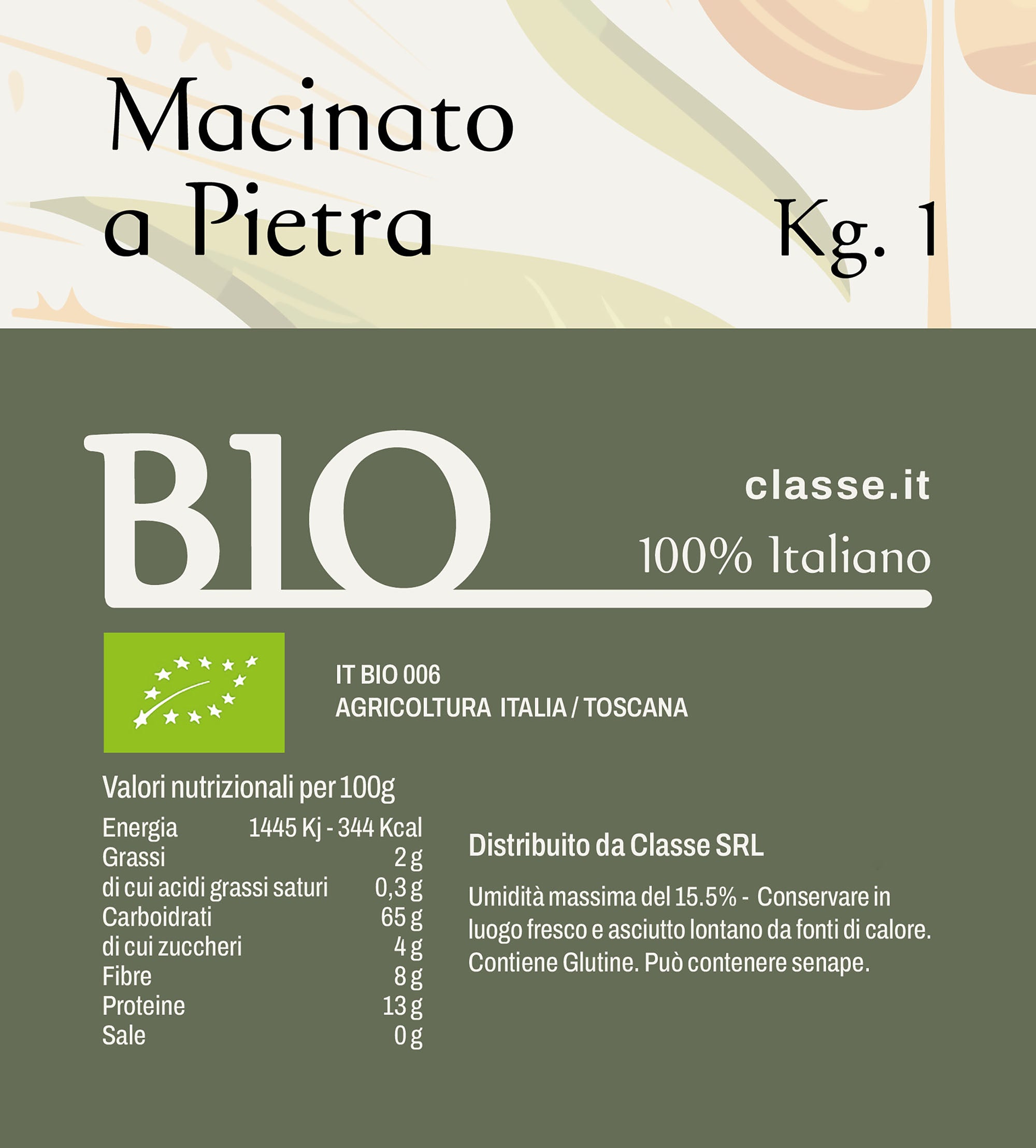 Semola di Grano Duro Biologica - Grani Antichi Toscani, Macinata a Pietra