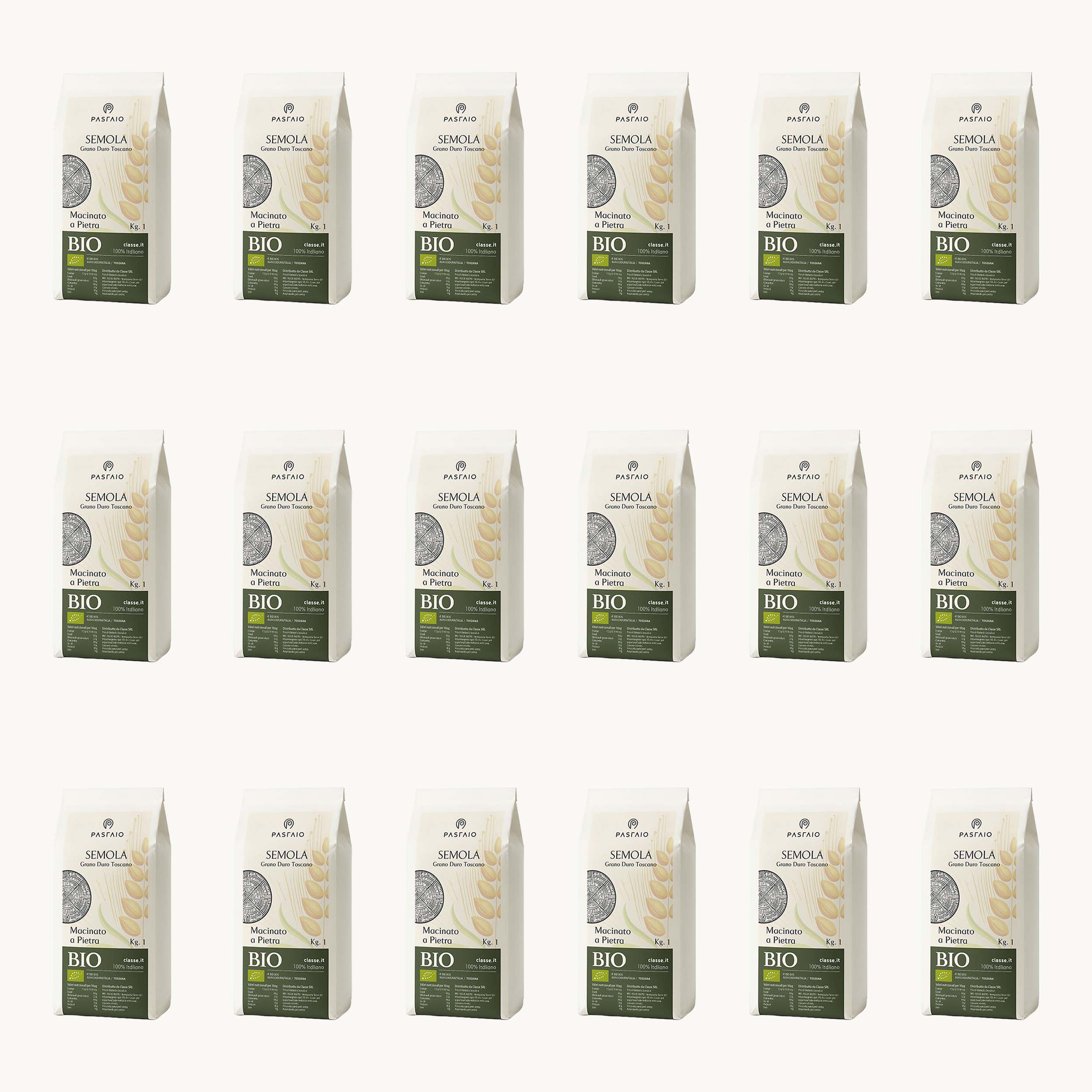 Farina semola di grano duro BIO 18 Kg