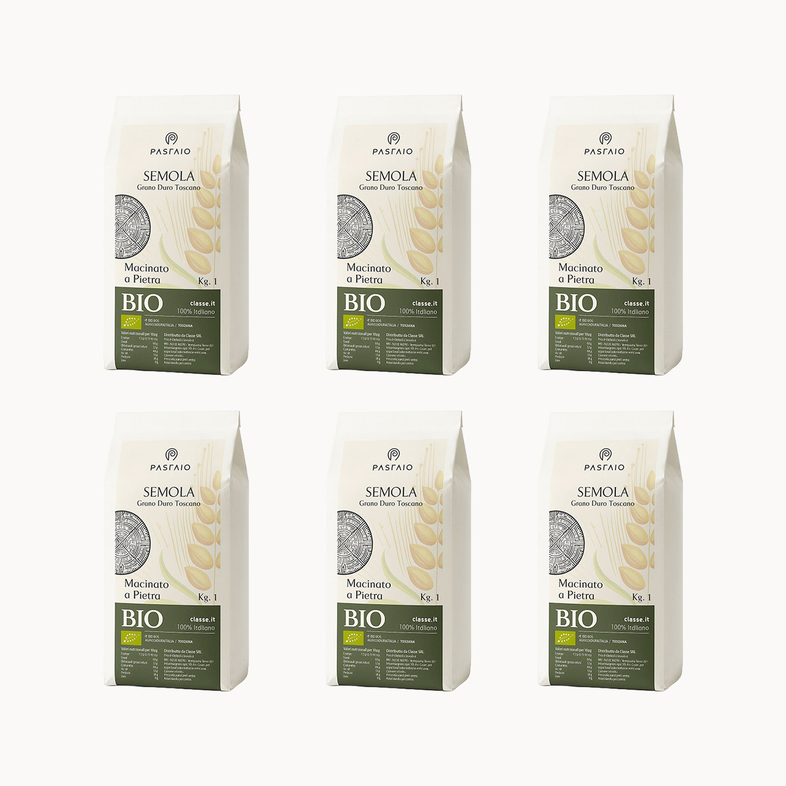 Farina semola di grano duro BIO 6 Kg