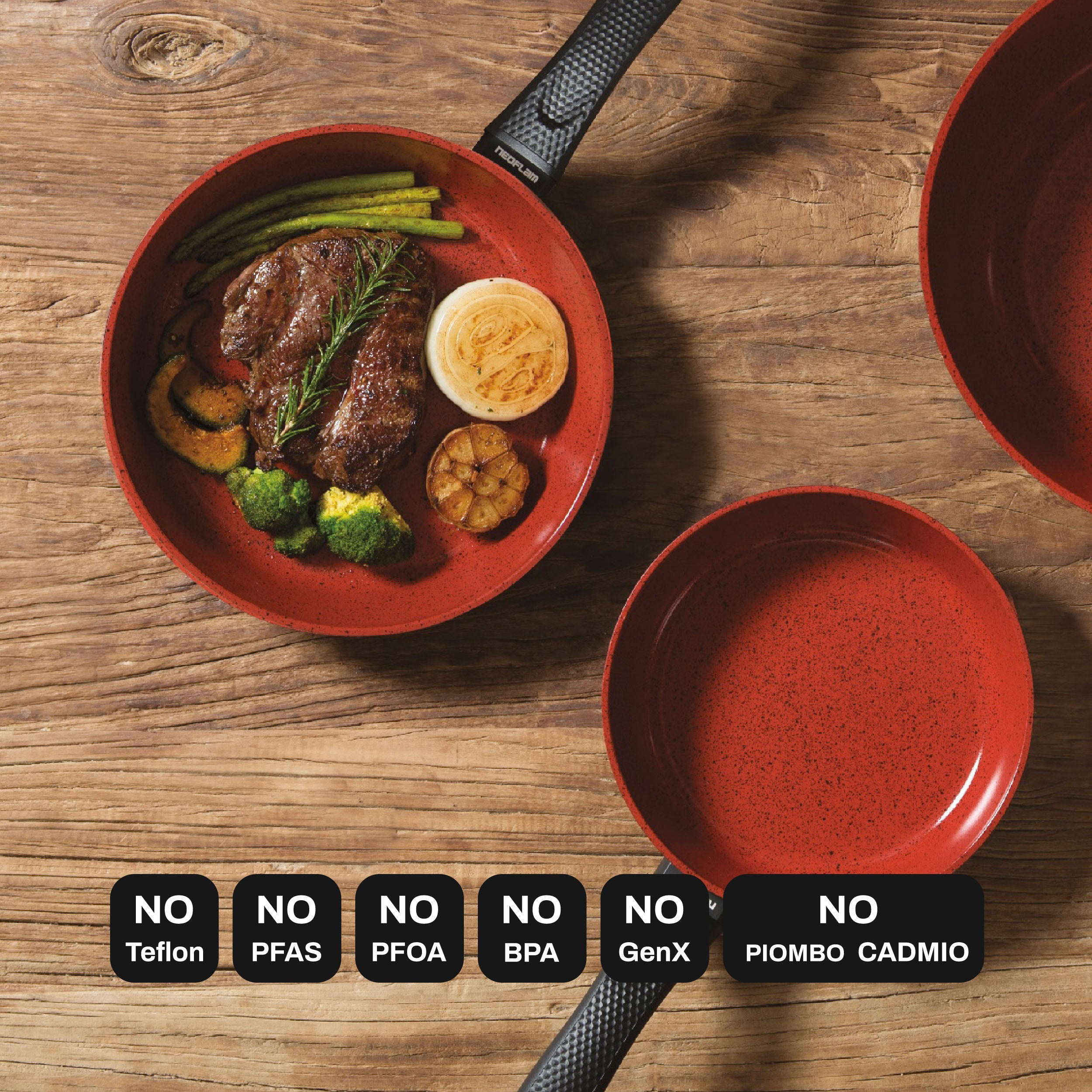 Padelle Antiaderenti senza PFAS senza Teflon Senza PTFE PFOA Tuscany Classe Italy