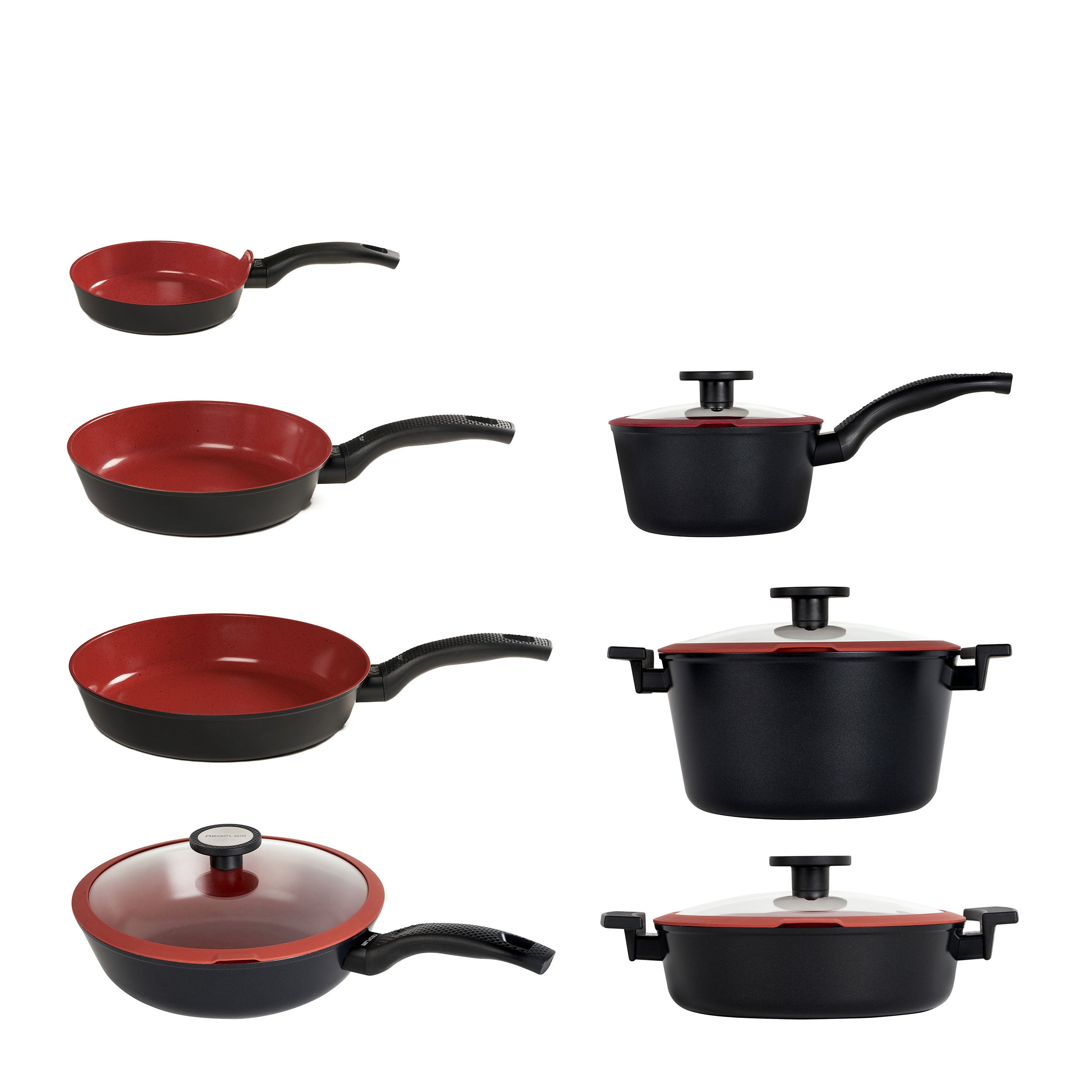 Batteria 11 pz Padelle Antiaderenti senza PFAS Tuscany Classe Italy