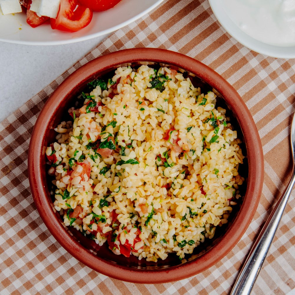 Insalata di Bulgur con gli scarti dell'Estrattore