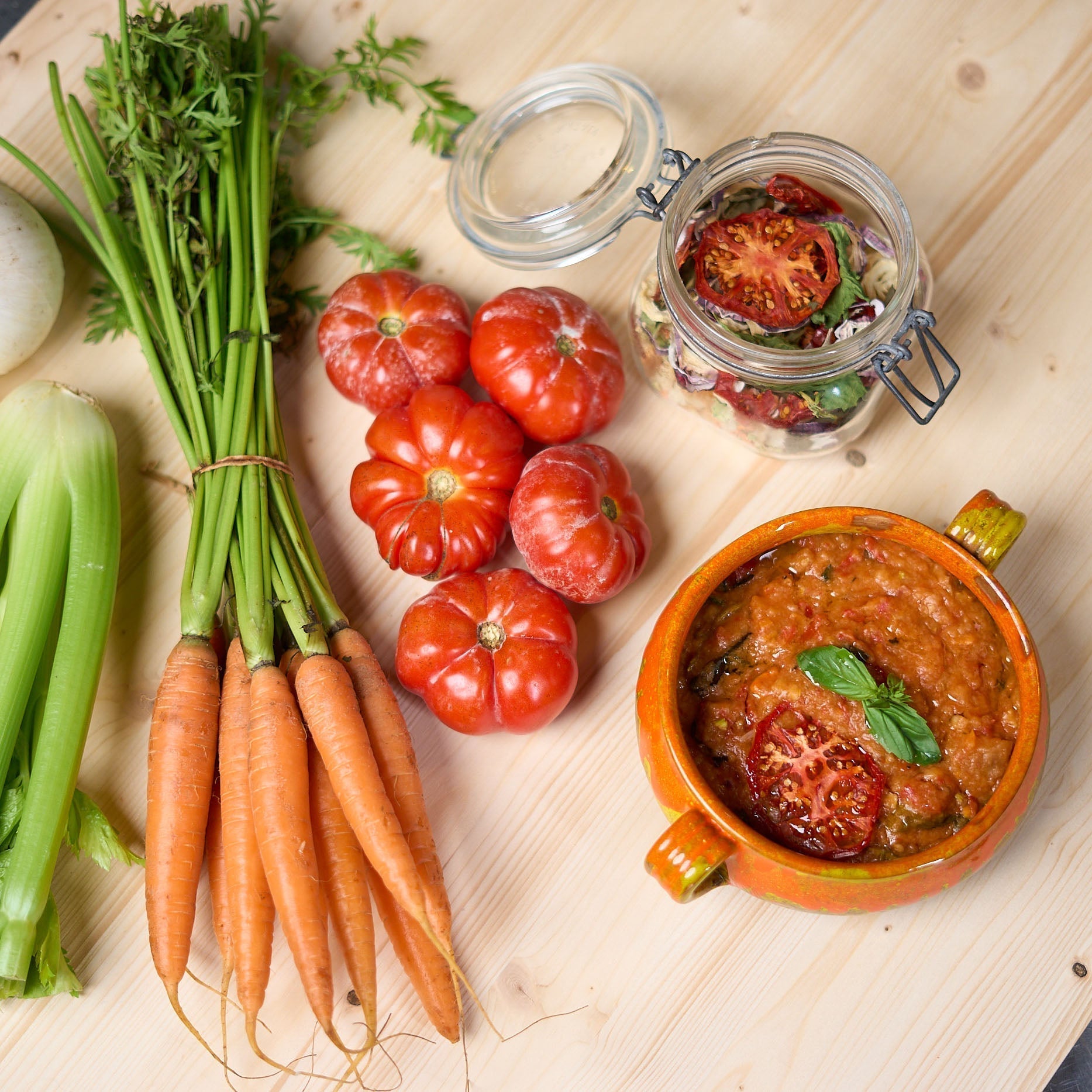 Pappa al Pomodoro in Essiccatore