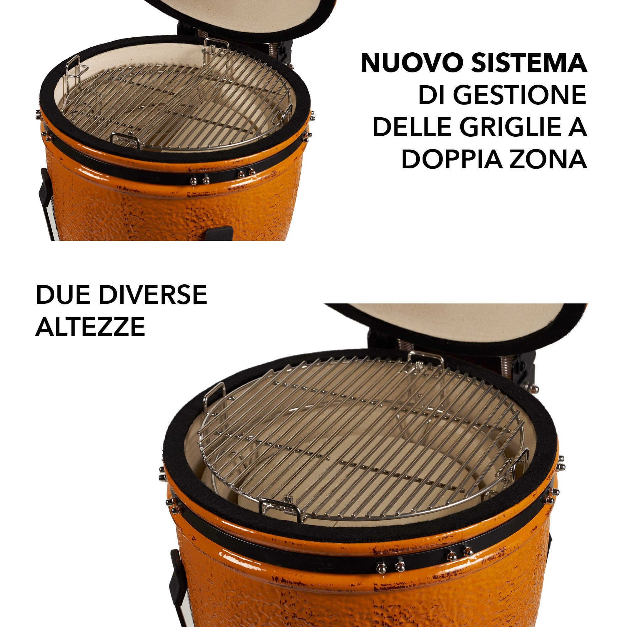 Kamado Medio sistema gestione griglie