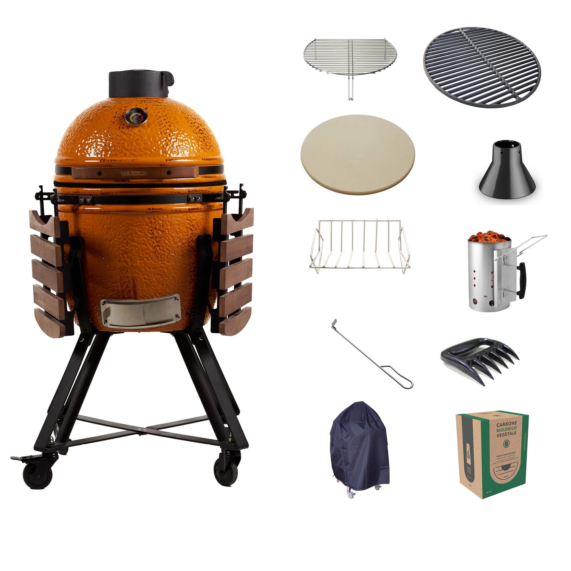 Kamado Pro Medio completo di tutti gli accessori