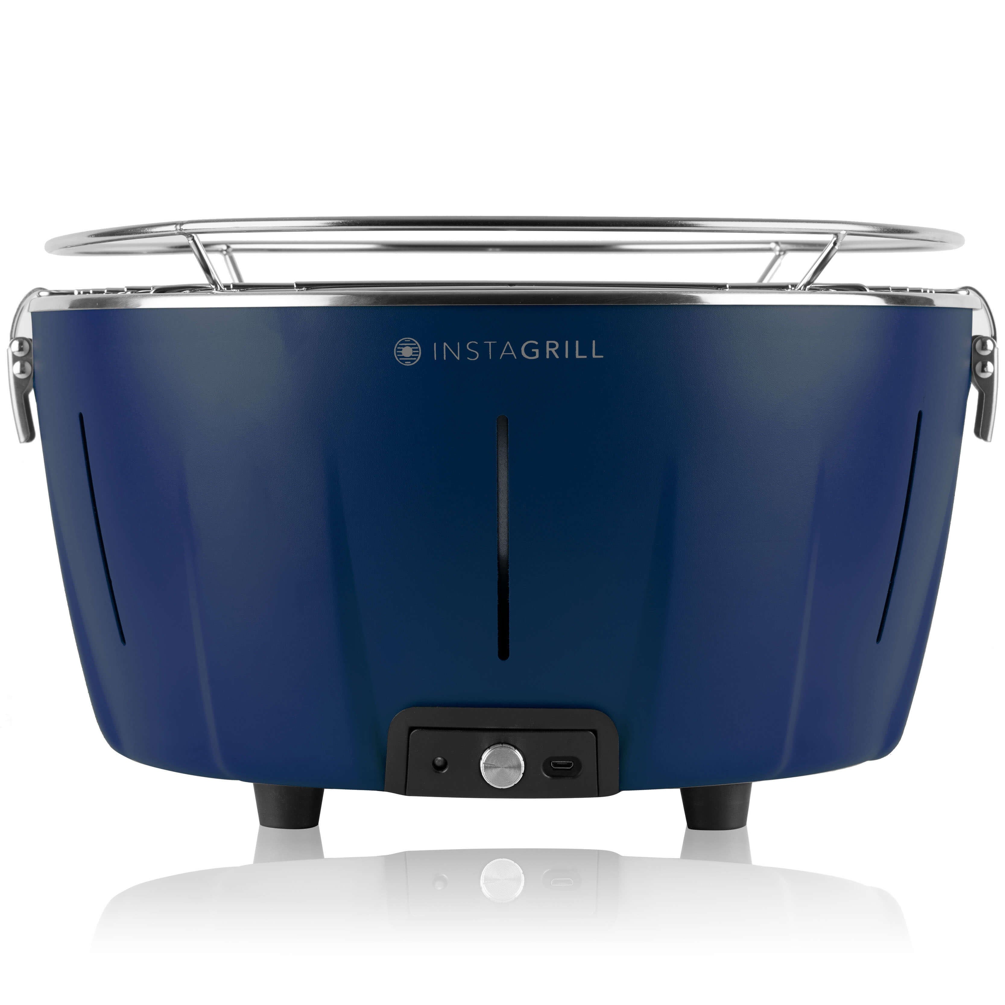 Grill da tavolo senza fumo InstaGrill colore Blu Oceano