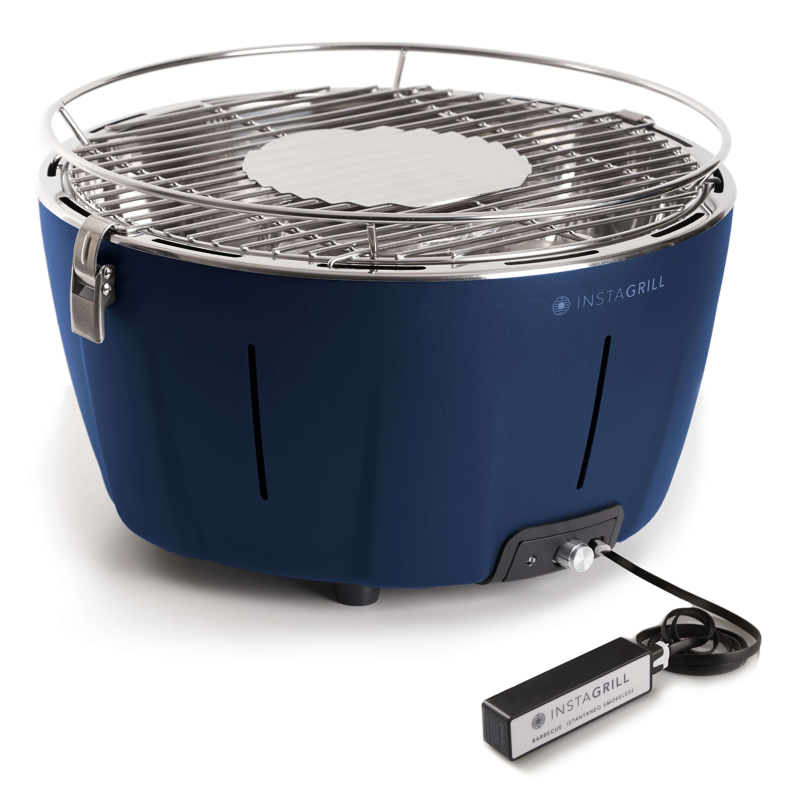 Grill da tavolo senza fumo portatile InstaGrill | Blu Oceano