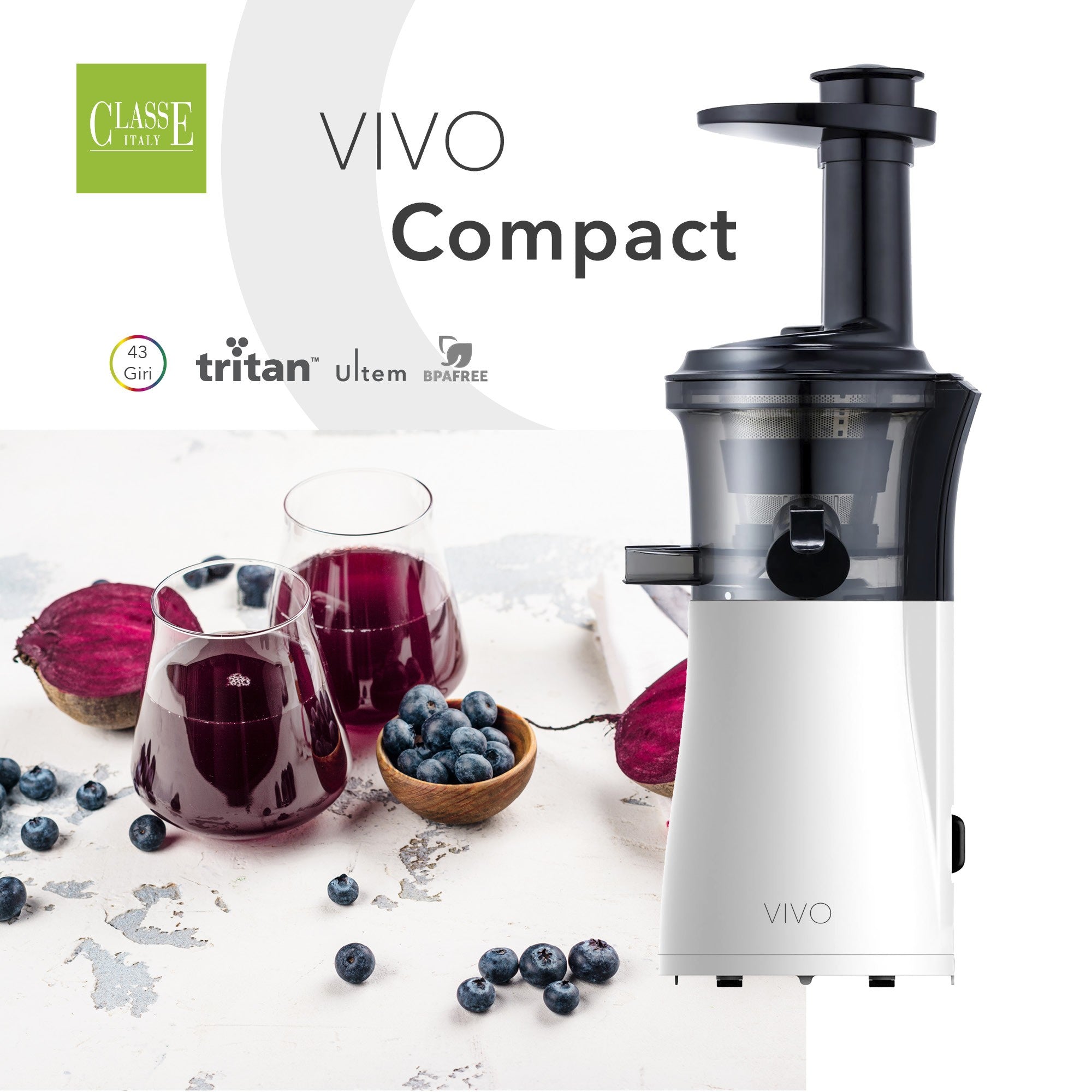 Estrattore di succo Compact Smart KITcon 2 filtri e Kit conservazione succhi