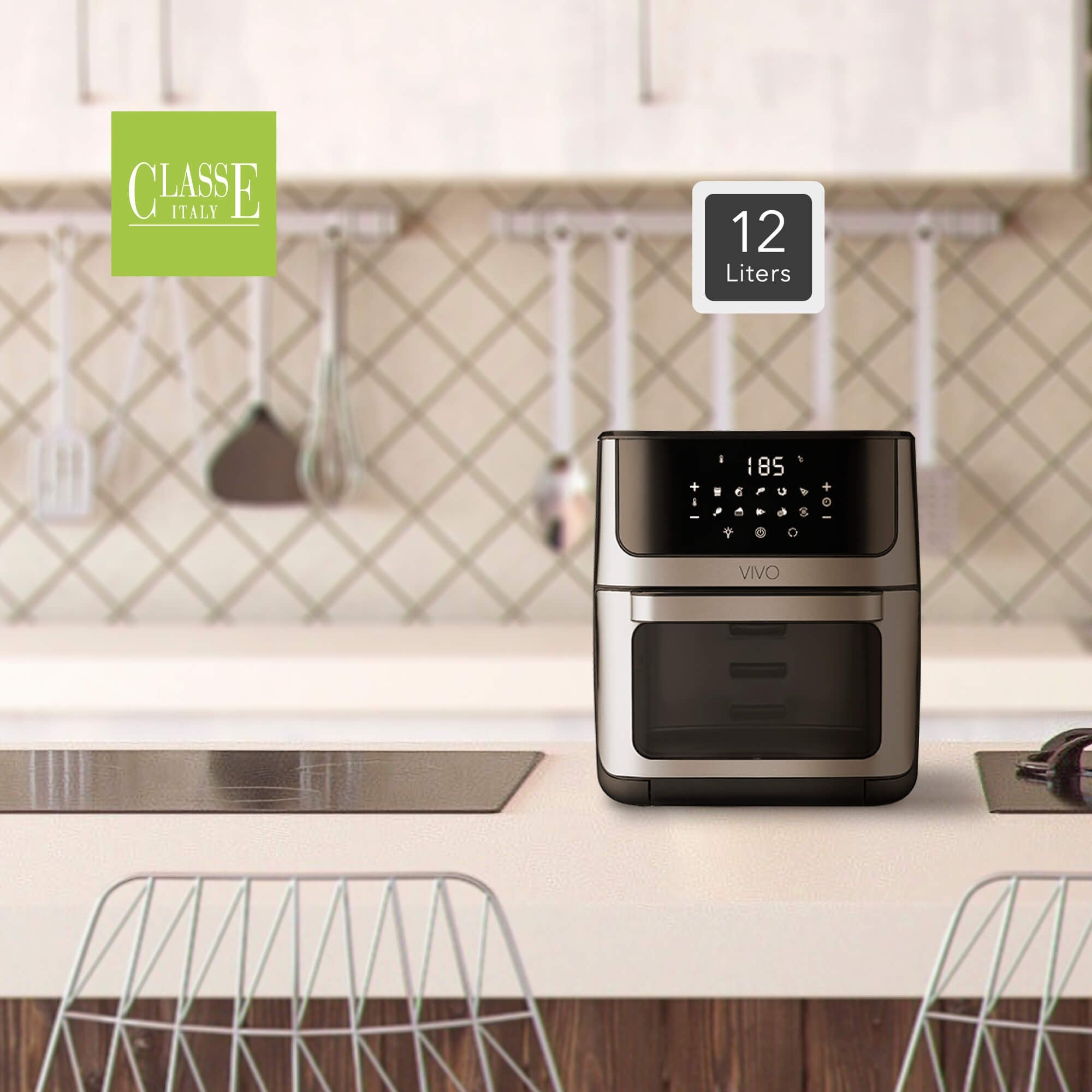 FRIGGITRICE AD ARIA  12 Litri - 4 in 1 | VIVO Air Fryer ambientata