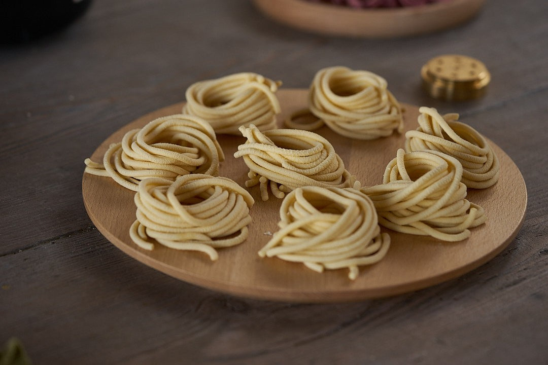 pici trafilati al bronzo con pastaio