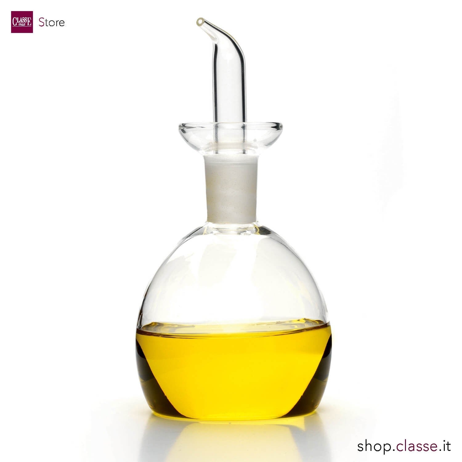 D,casa Oliera Antigoccia In Vetro Borosilicato 550ml - Tappo In Acciaio Inox Con Apertura Automatica - Per Olio, Aceto, Salsa Di Soia