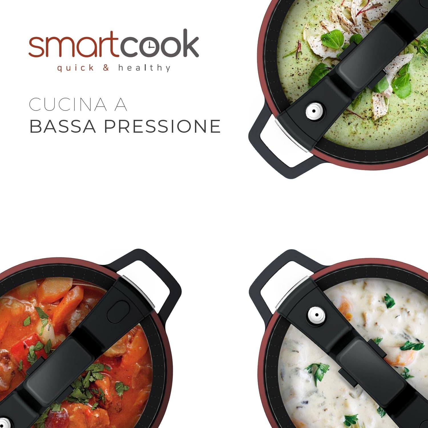 Smart Cook Cucina a Bassa Pressione  Ecologica Linea Tuscany - dettaglio preparazioni