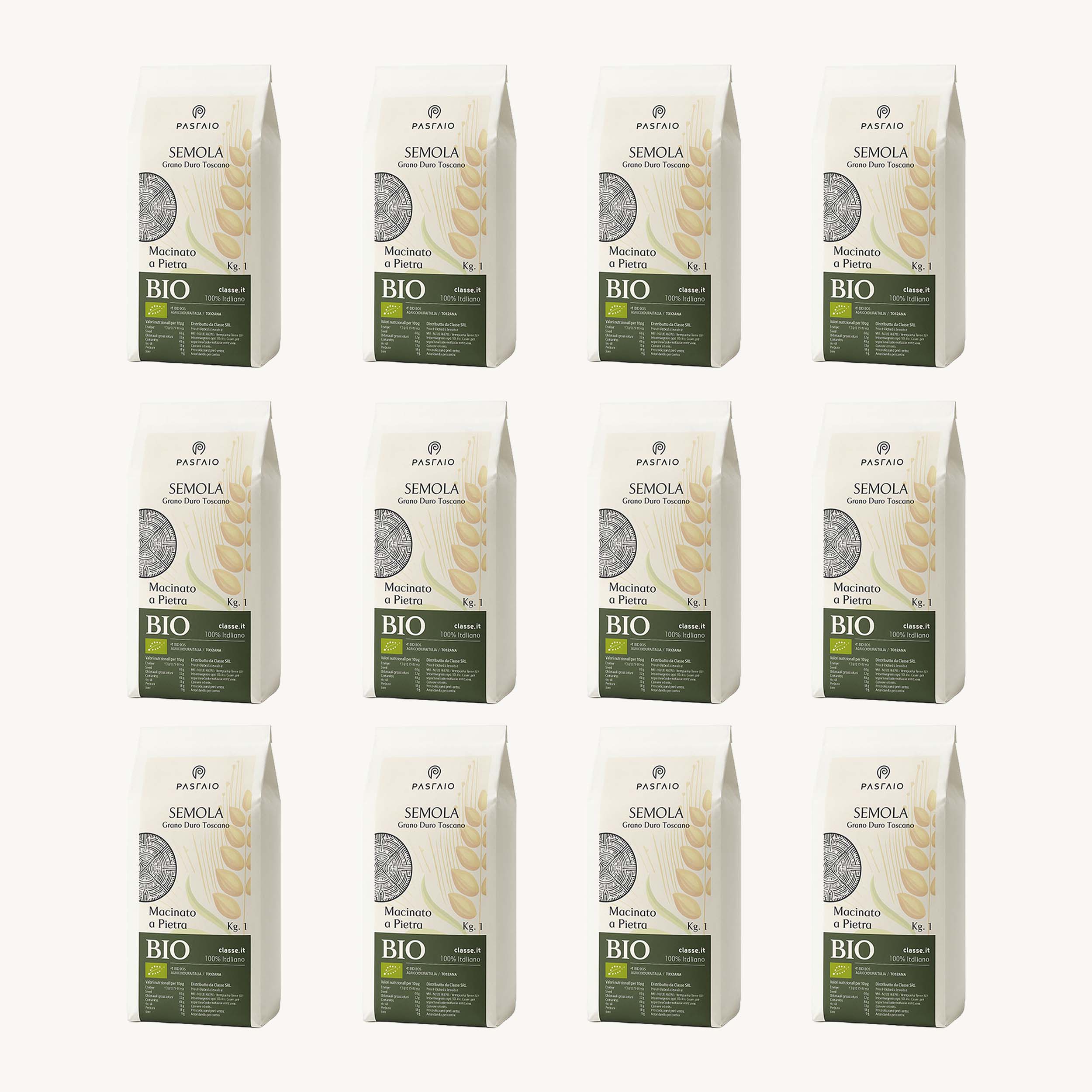 Farina semola di grano duro BIO 12 Kg