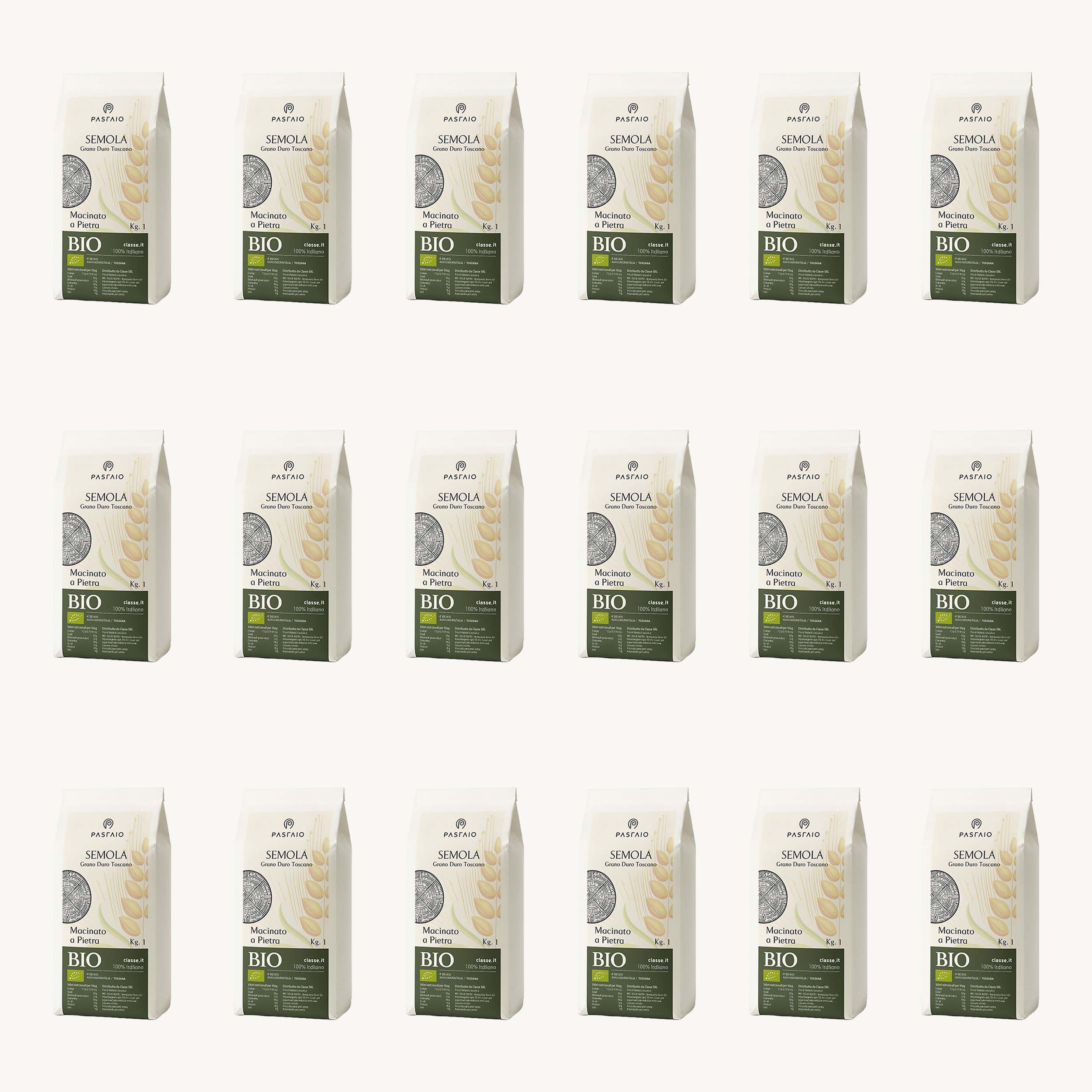 Farina semola di grano duro BIO 18 Kg