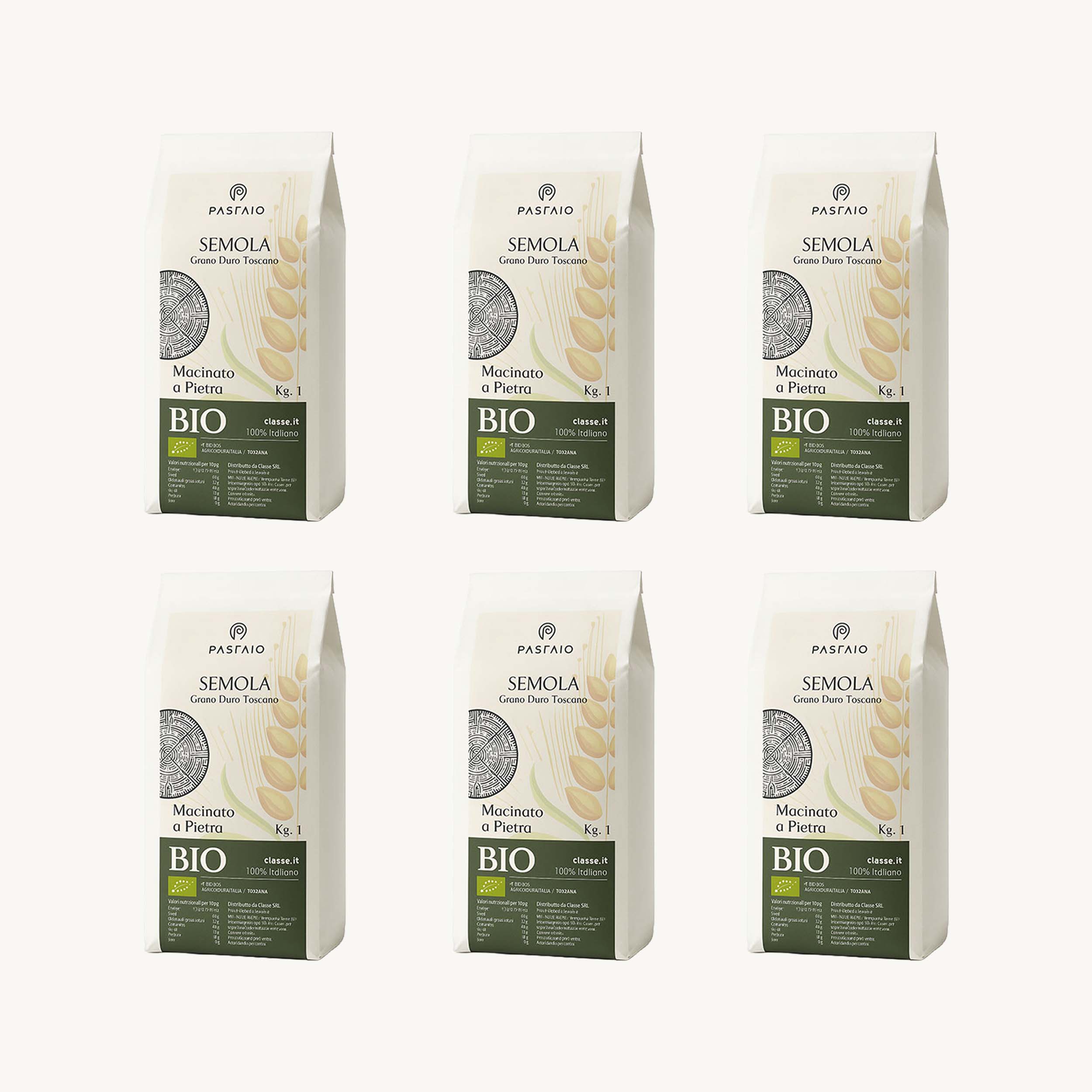 Farina semola d grano duro BIO 6 Kg