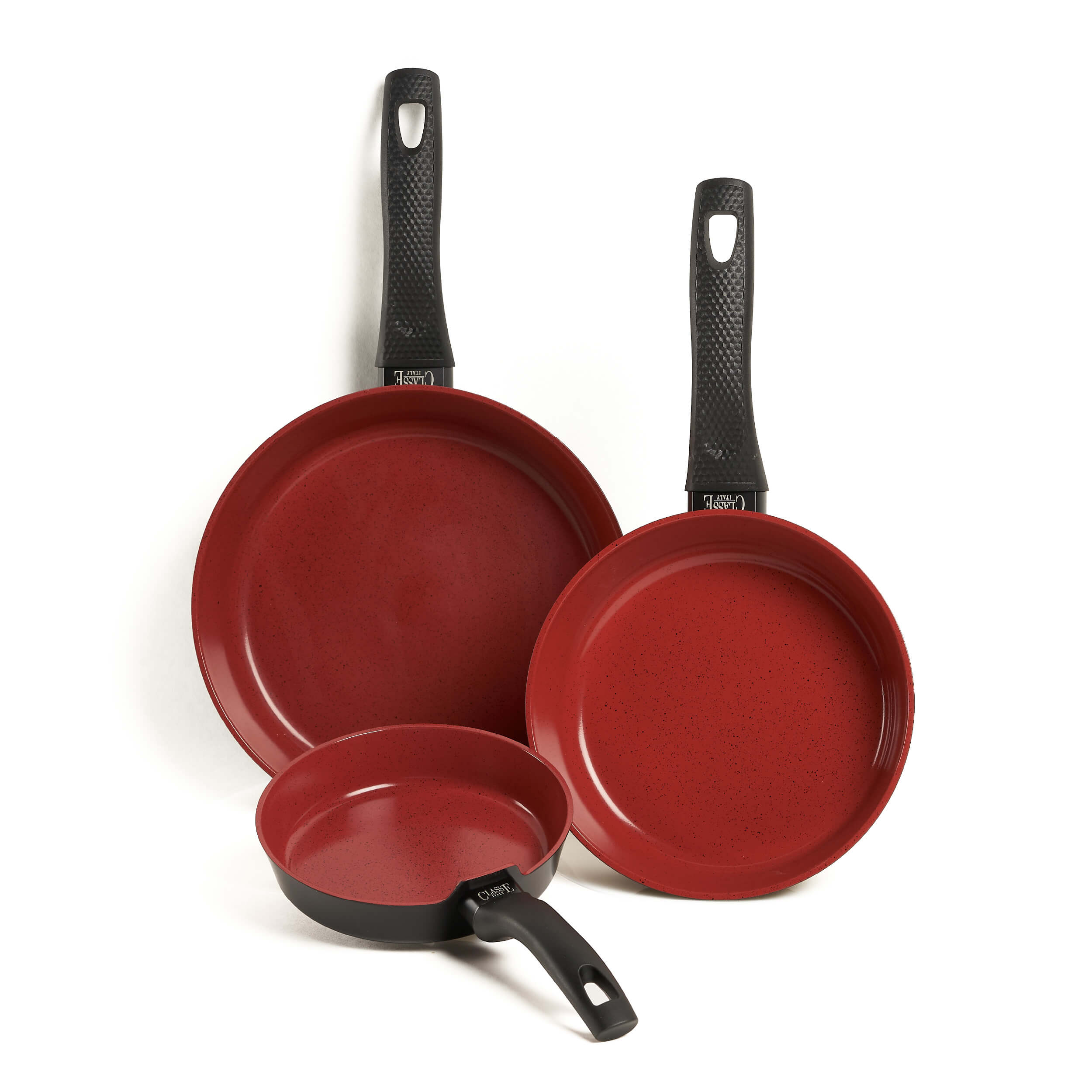 Set 3 pz Padelle antiaderenti senza PFAS - Tuscany Classe Italy