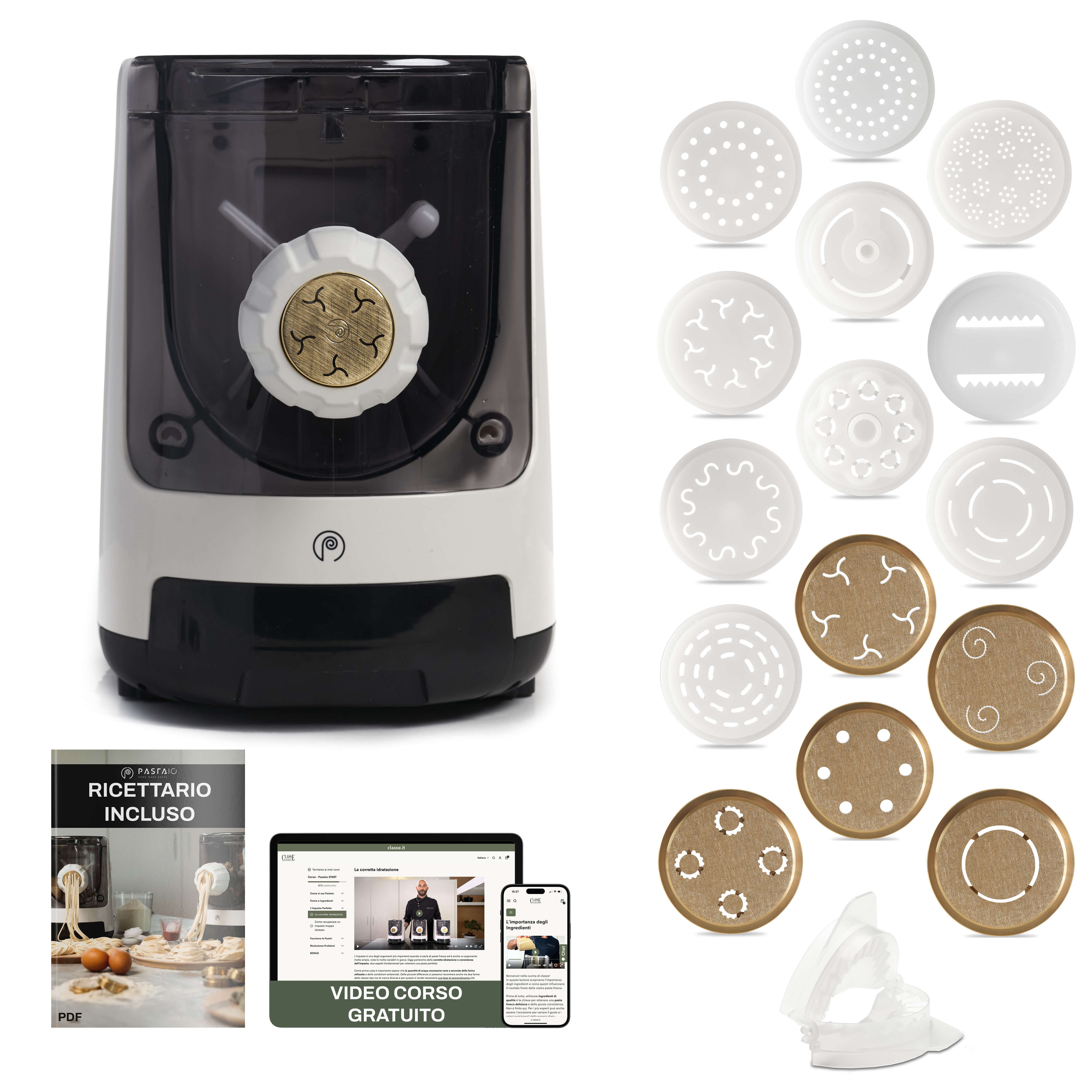 Macchina per la Pasta 16 Trafile | PASTAIO Advanced Pasta Maker Classe Italy