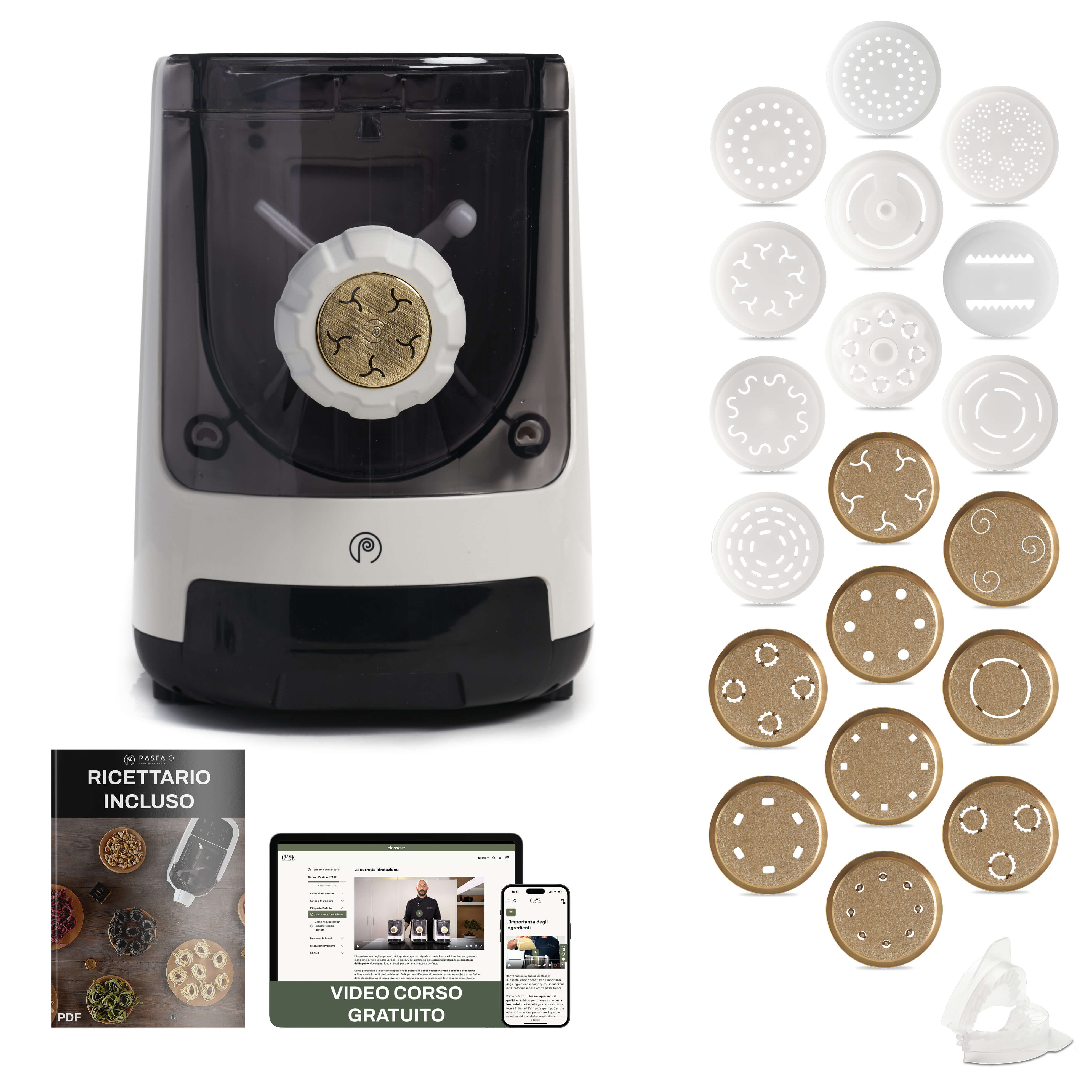 Macchina per la Pasta con 20 Trafile | PASTAIO Master Edition Classe Italy