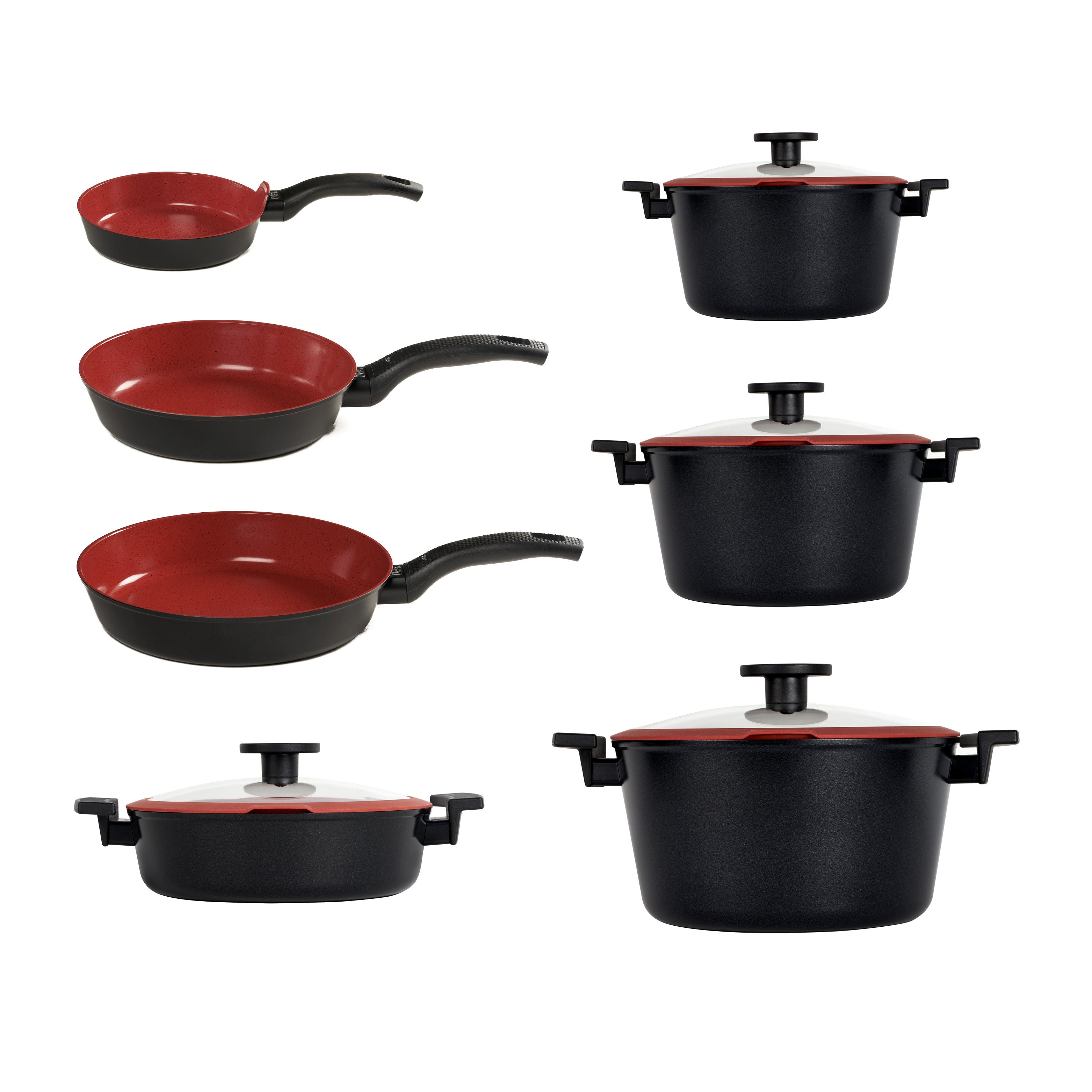 Batteria 11 pz Padelle Antiaderenti senza PFAS Tuscany Classe Italy 