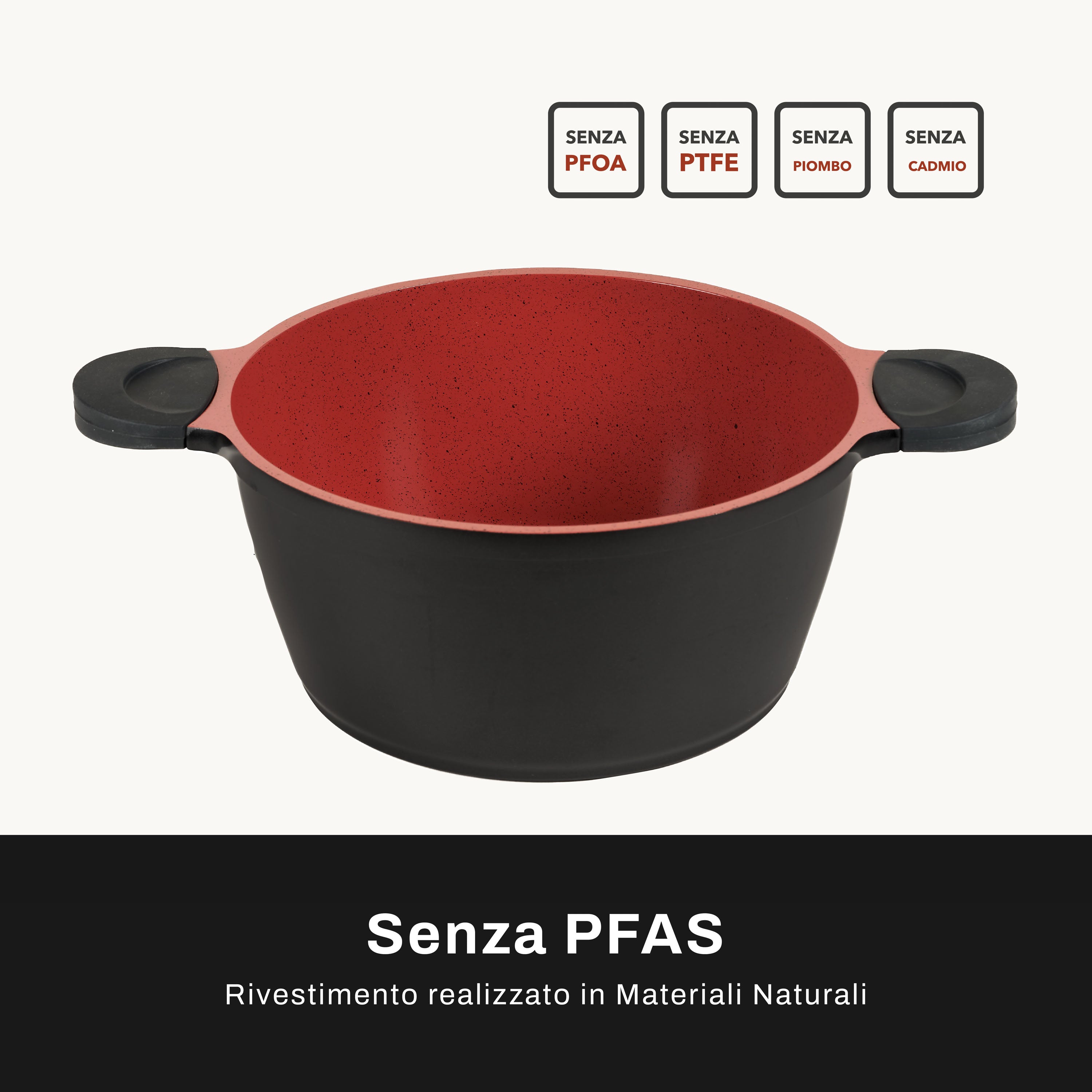 Il Rivestimento della Pentola Smart Cook è realizzato in Materiali Naturali
