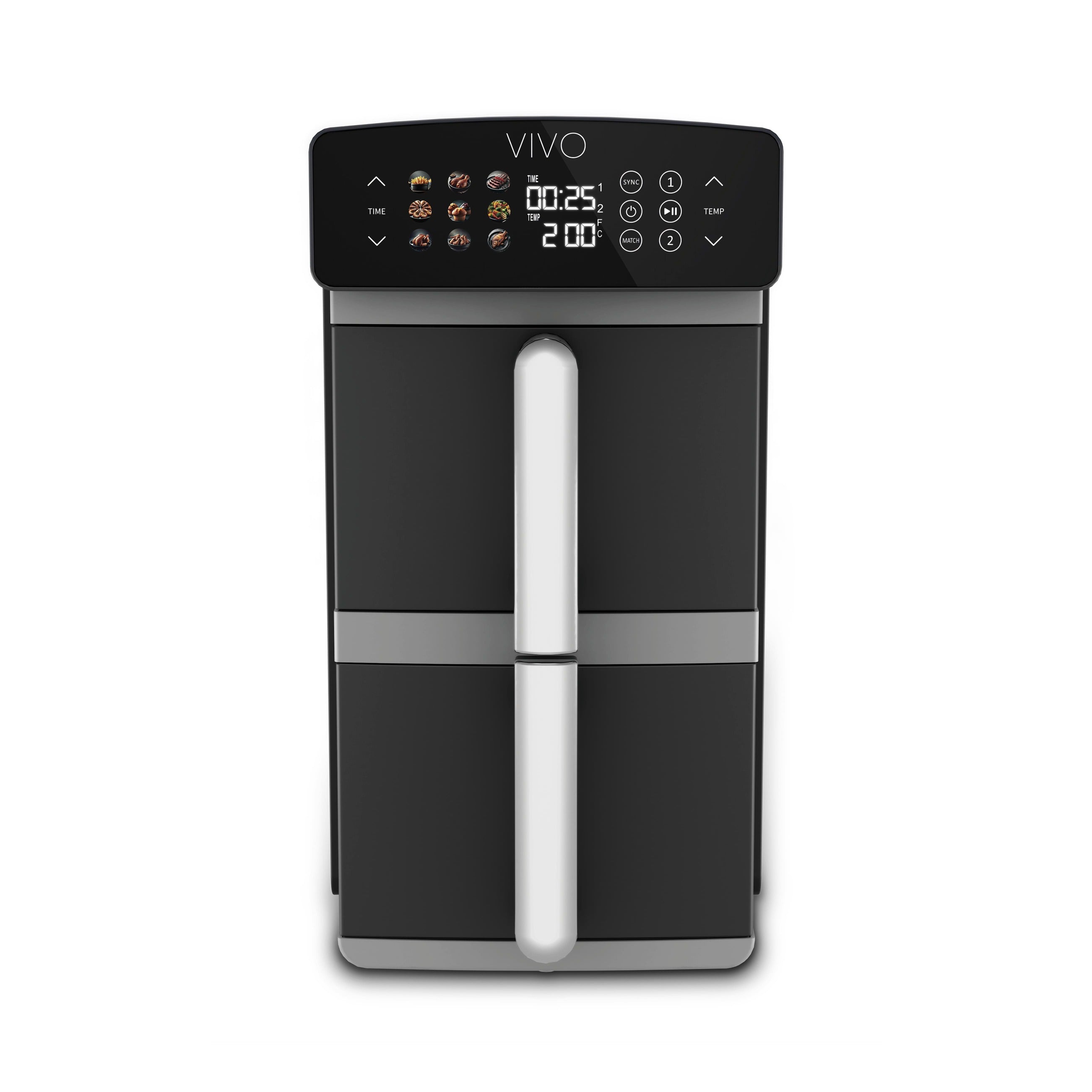 Friggitrice ad Aria 11 Lt Verticale - Doppio Cassetto | VIVO Air Fryer